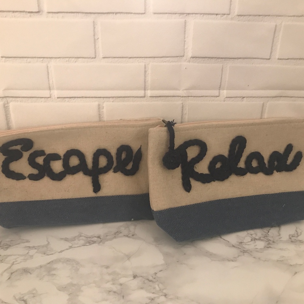 Sailors Rope Idiom Canvas Cosmetic Pouch